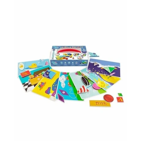 Игра настольная развивающая "Веселые фигурки"