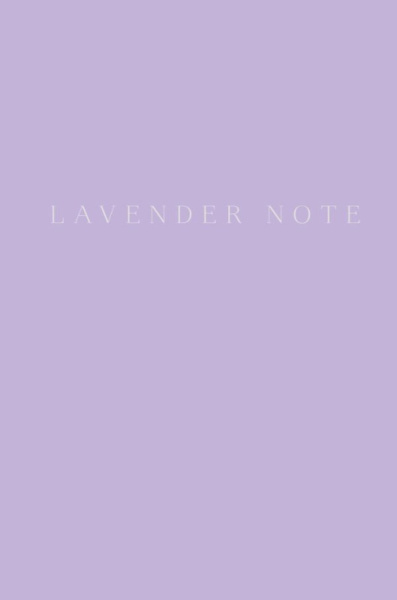 Lavender Note. Мои лавандовые мечты. Блокнот с цветными страницами (А5, обложка на ткани с тиснением