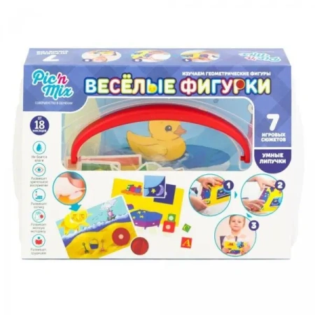 Игра настольная развивающая "Веселые фигурки"