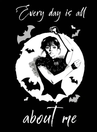 БлВТочку/Every day is all about me. Уэнсдей. Блокнот в точку