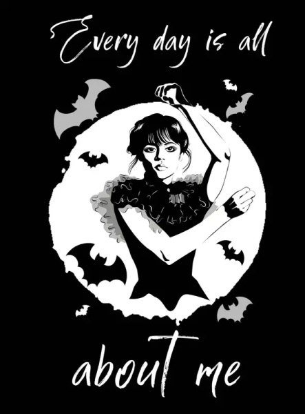 БлВТочку/Every day is all about me. Уэнсдей. Блокнот в точку