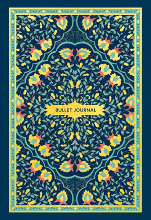 Блокнот в точку: Bullet Journal (ковер золотой, 160 c., с наклейками)