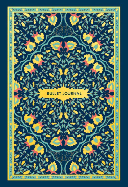 Блокнот в точку: Bullet Journal (ковер золотой, 160 c., с наклейками)