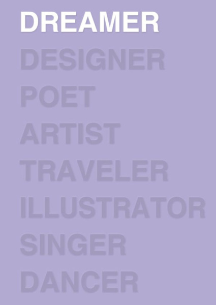 Ежедневник Dreamer (лавандовый). А5, твердый переплет, блинтовое тиснение, полусупер, 224 стр.