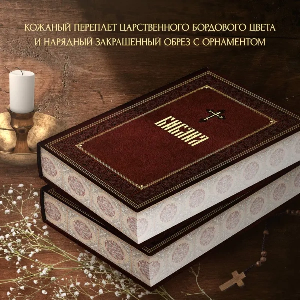 Библия. Книги Священного Писания Ветхого и Нового Завета. Подарочное издание с закрашенным обрезом