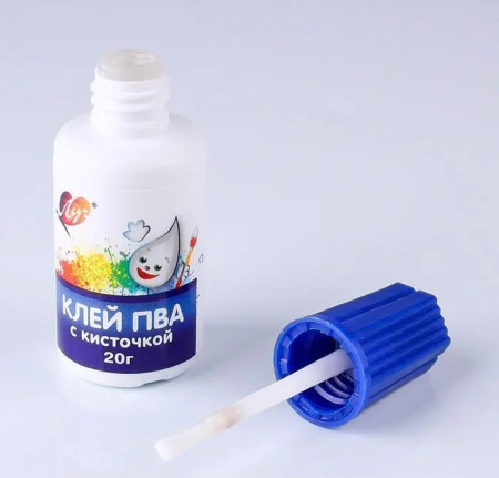Клей ПВА  20гр. с кисточкой Луч